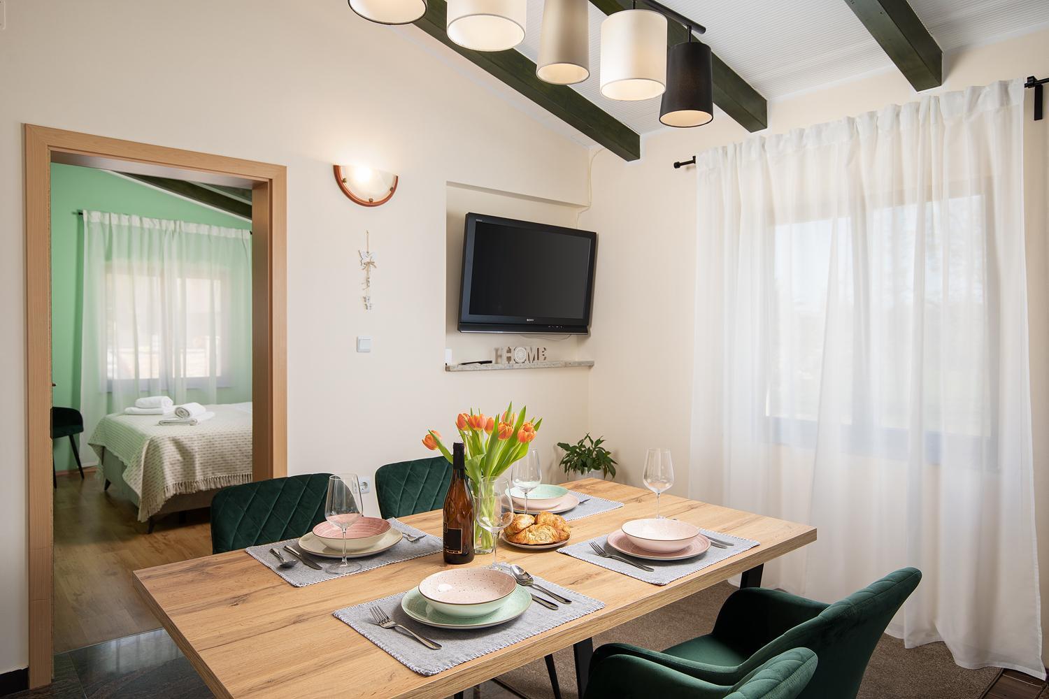 Modern Stone House With Flowers & Playground Apartment Medulin